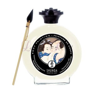 peinture corps chocolat blanc body painting shunga