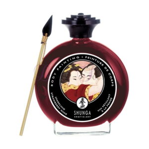 peinture corps fraise body painting shunga