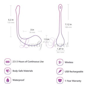 Œuf vibrant télécommandé courte et longue distance Lovense Lush 2
