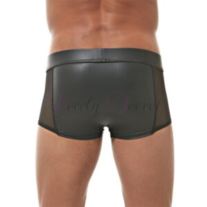 Boxer pour homme en cuir