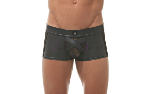 Boxer pour homme en cuir