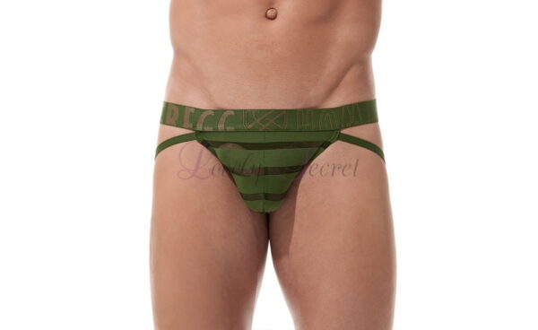 Jockstrap semi-transparent pour homme