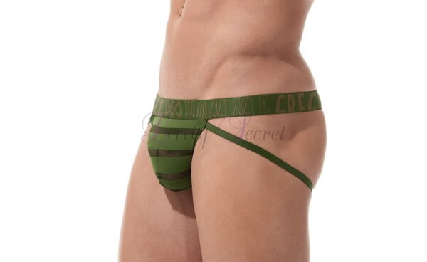 Jockstrap semi-transparent pour homme