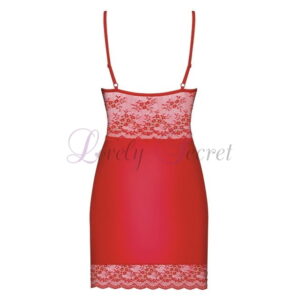 Nuisette satin rouge Lovica