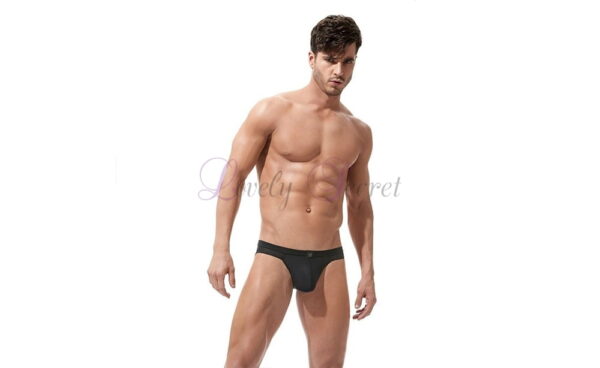 Slip noir sexy pour homme